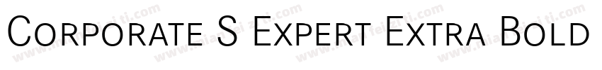 Corporate S Expert Extra Bold Italic OsF字体转换